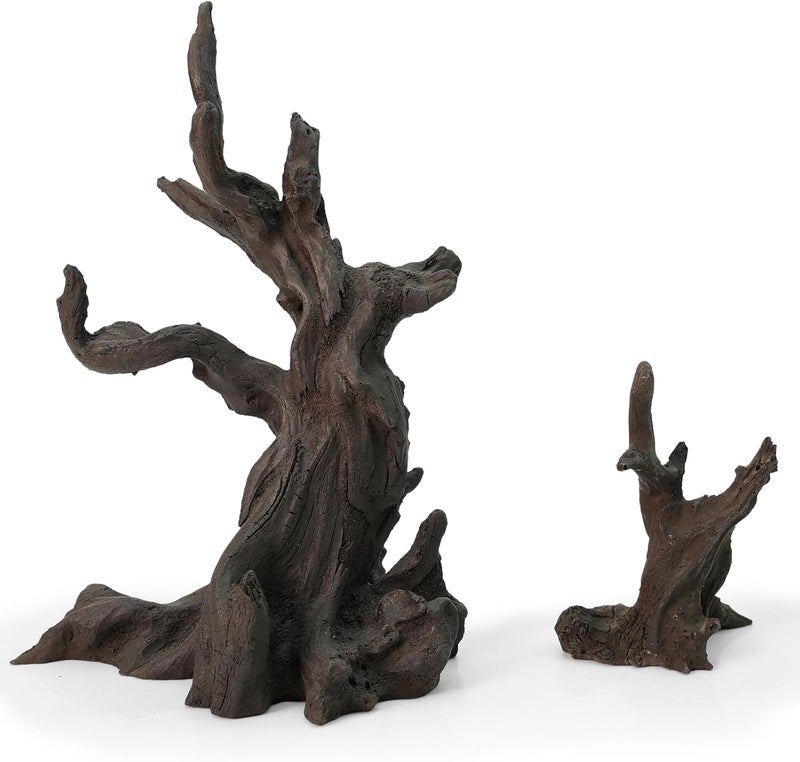 Fzone Resin Aquarium Driftwood, Aquarium Tree Decoration for Nano Aquascaping and Hardscape - Image 1